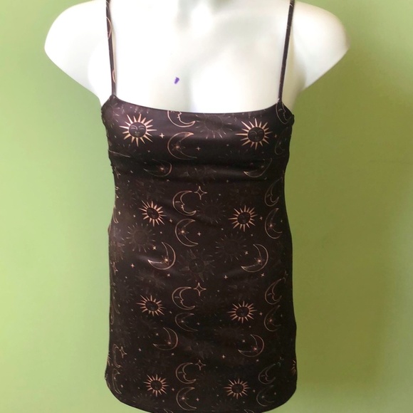 Urban Outfitters Dresses & Skirts - Urban Outfitters Ladies Black Celestial Sun Moon Stars Pullover Mini Dress S-p